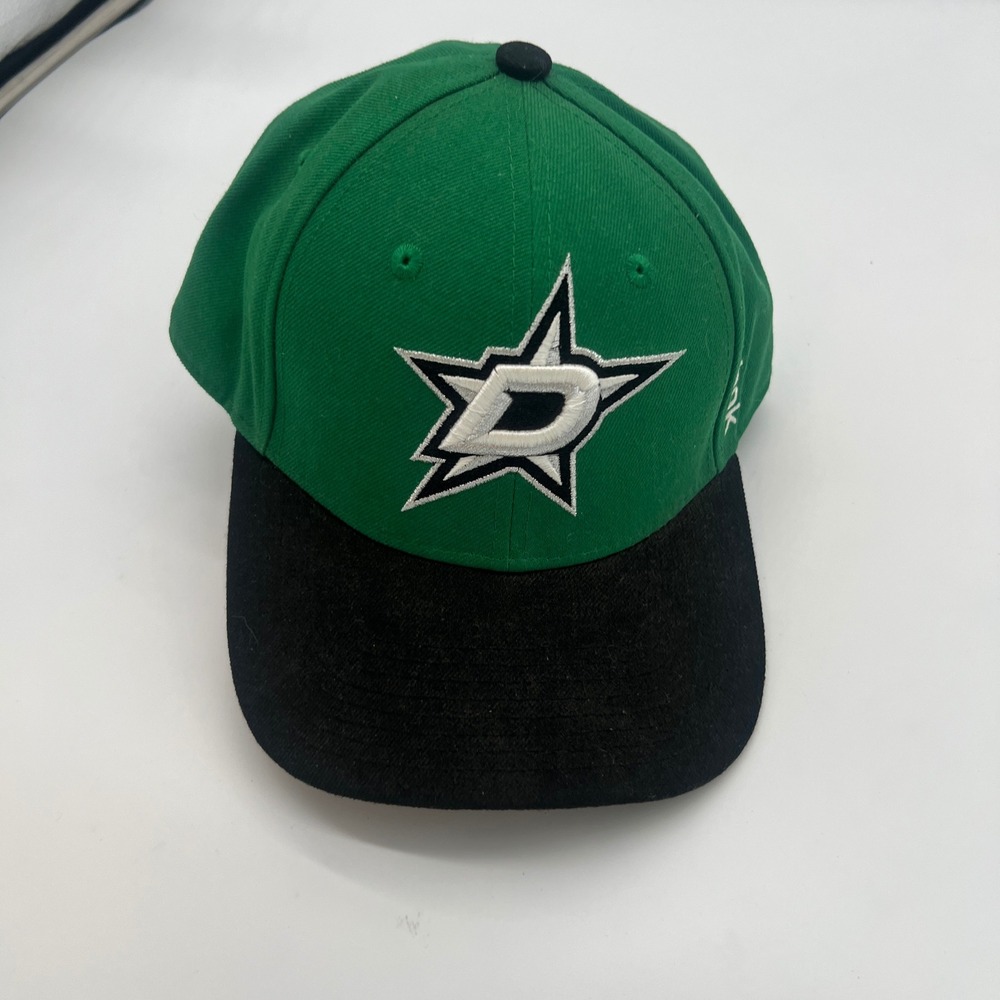 Reebok Dallas Stars NHL Face Off Headwear Green Black Adjustable Cap